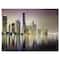 Designart - Miami Downtown Night Panorama - Extra Large Canvas Art Print